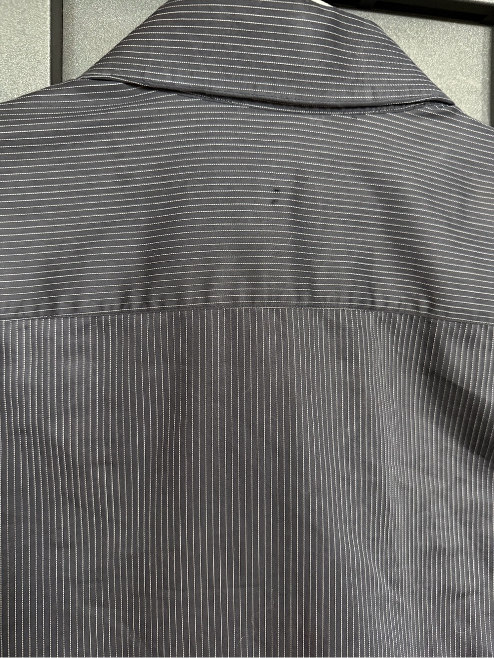Prada Men’s 38/15 Navy Pinstripe Cotton Dress Shirt Made in Italy - Picture 5 of 7